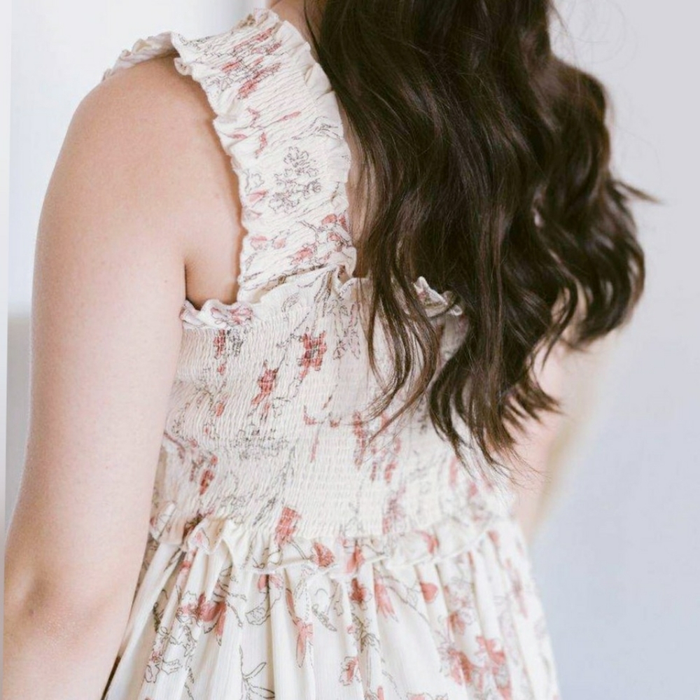 LAST 1 ! Jacquie The Label Feminine Ivory Maxi Dress - Picture 9 of 11